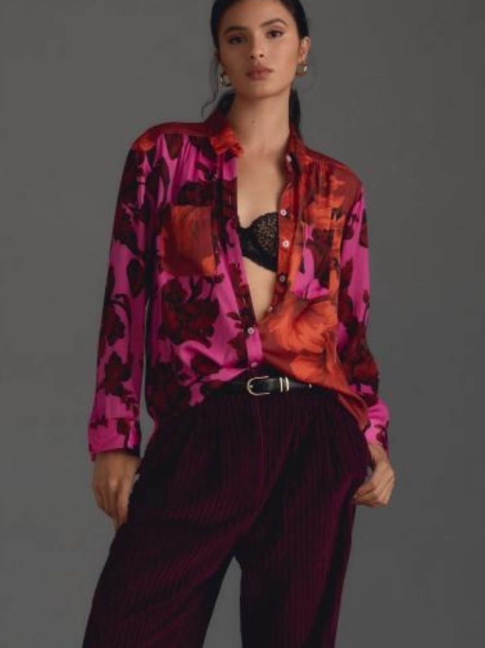 Anthropologie floral blouse